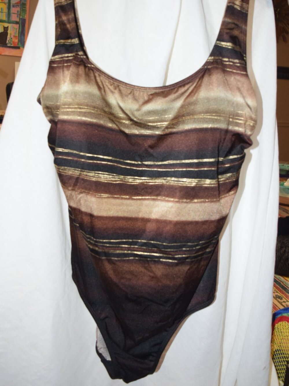 Croft and Barrow pull on swimsuit, 1 piece, Sz 18
